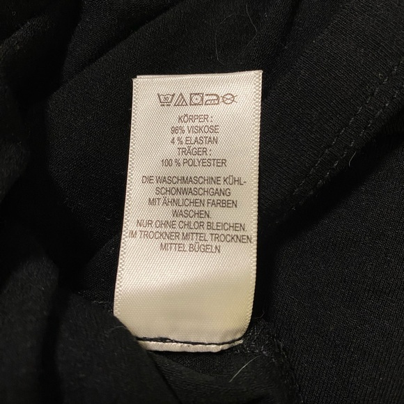 NICOLE MILLER Perfect Summer Sleek, Strappy Scoop Neck, Black Maxi Dress Size L - Picture 7 of 9